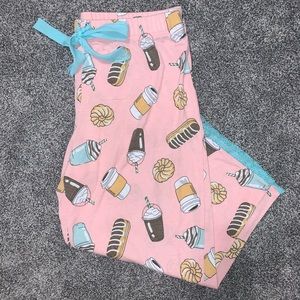 *free w purchase*Doughnut & Coffee Capri Pajamas